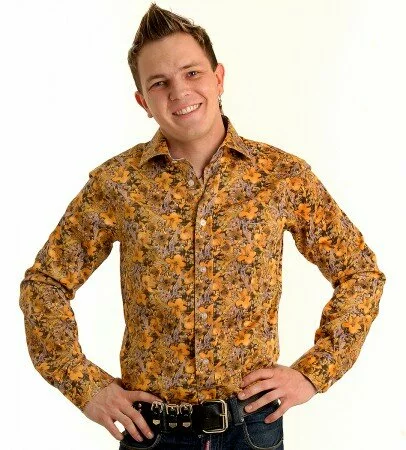 Мужская рубашка Paul Smith (Пол Смит) желтая с цветами Yellow Glamour ― Ваш любимый интернет-магазин Розовый Кокаин!